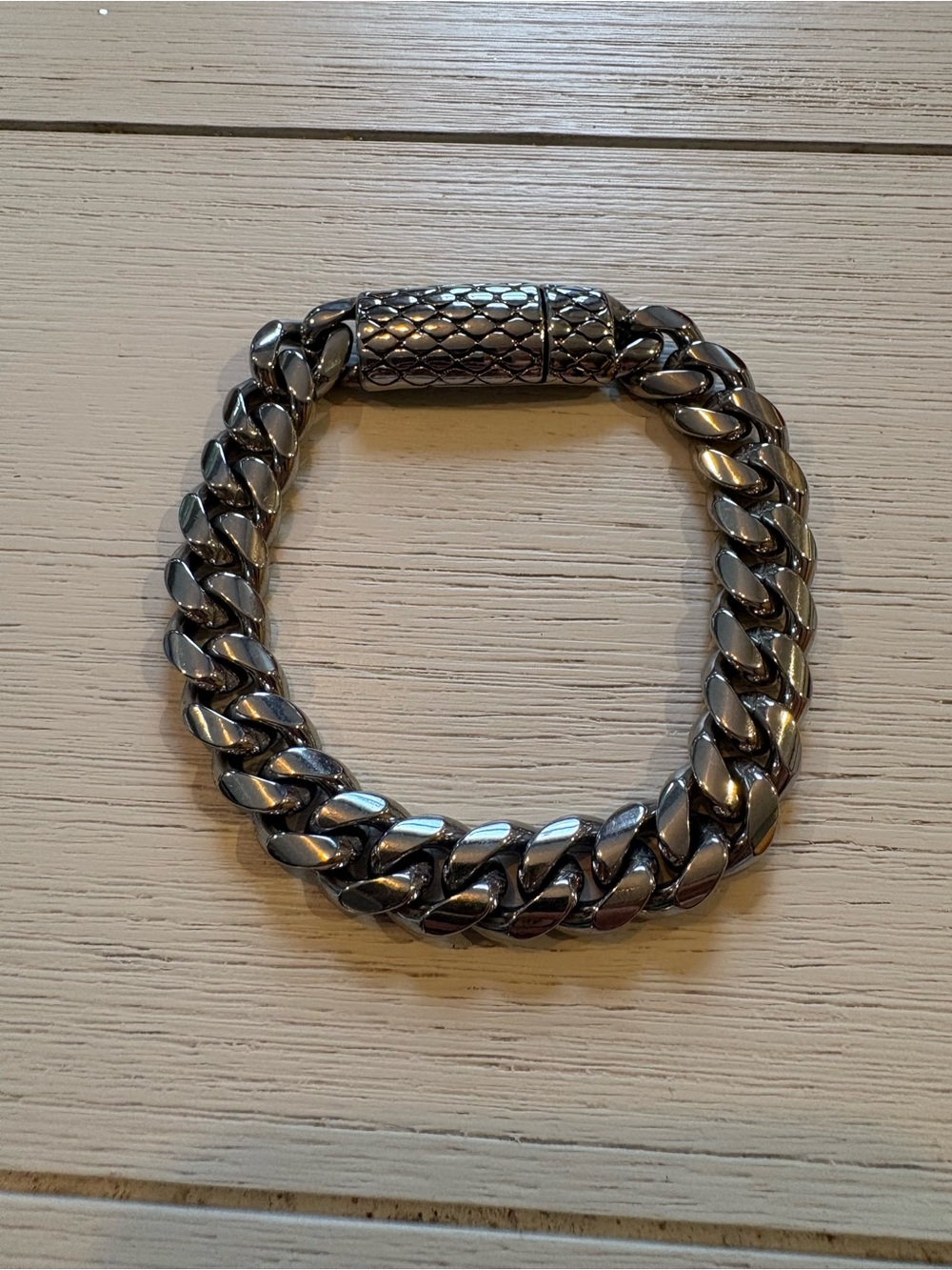 Jean Claude Men's Stainless Steel Link Bracelet